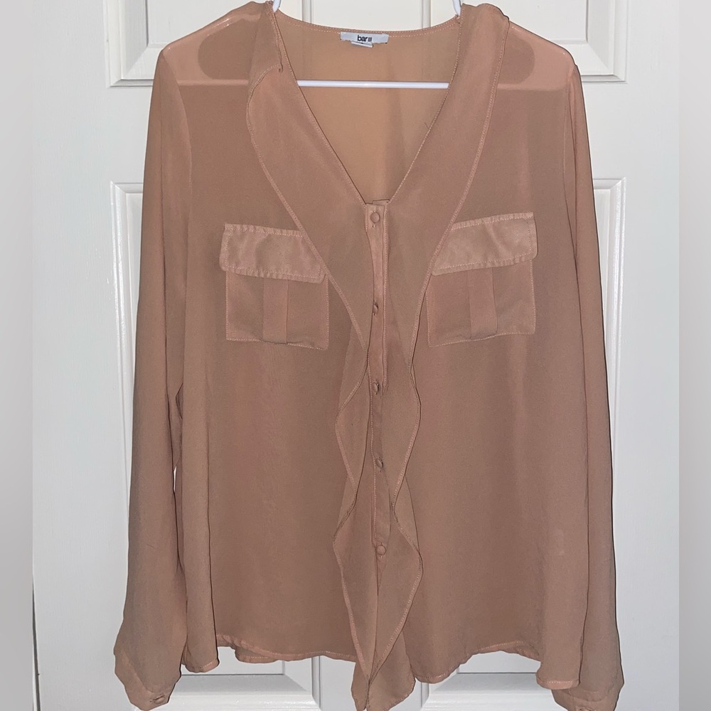 Bar III Beige Blouse (L)
